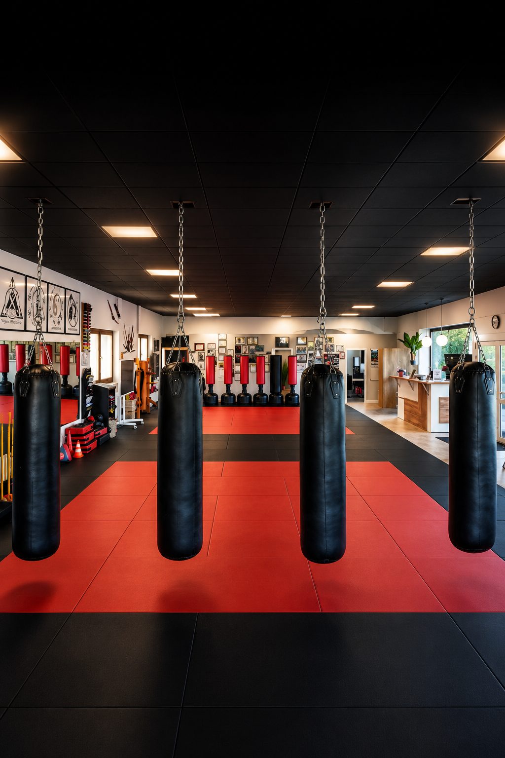 Panorama der Trainingshalle