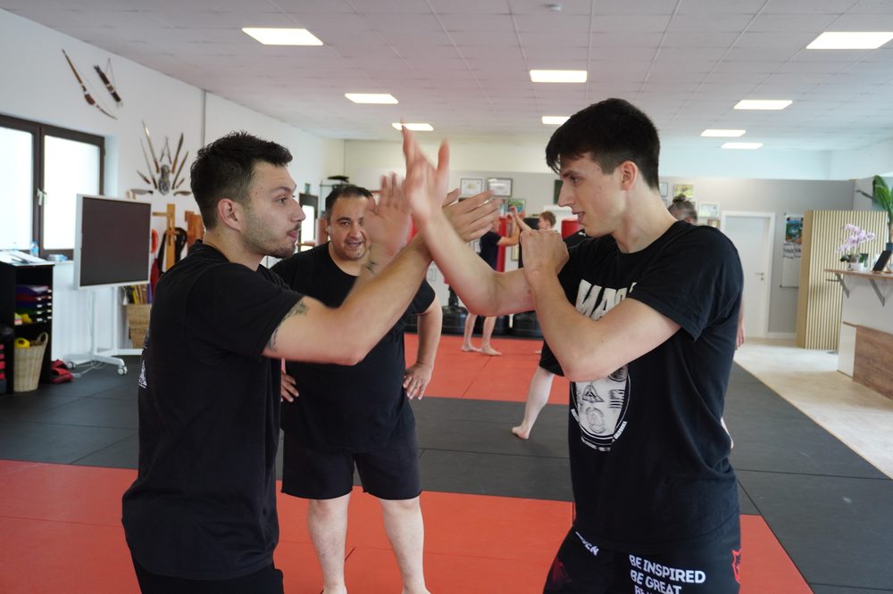 Partnerarbeit im Training